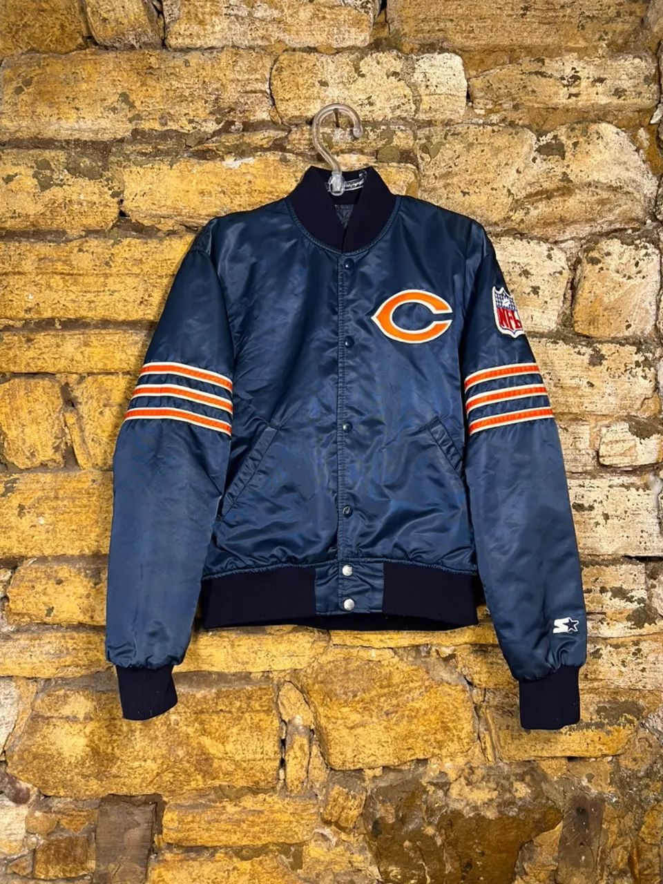 jaqueta chicago bears x starter nfl vintage - Roupas - Santo
