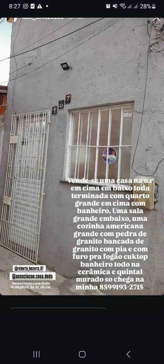 Casa em cima em baixo