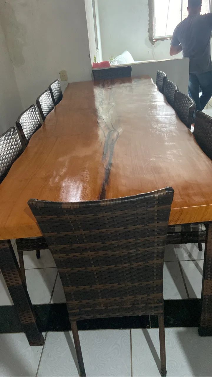 Mesa de jaqueira rústica de 3 metros - Foto 2