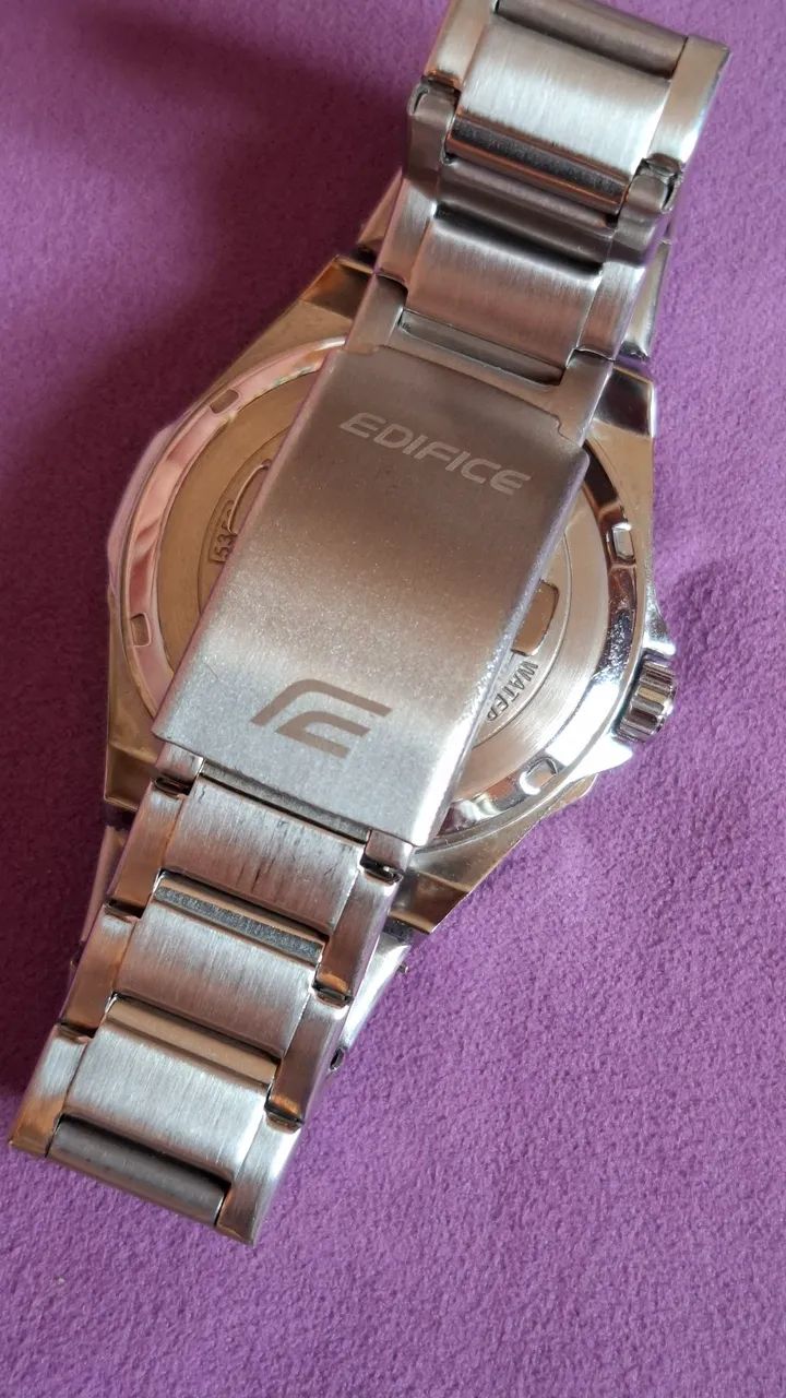 Casio Edifice Saphire fundo azul sem uso - Foto 2