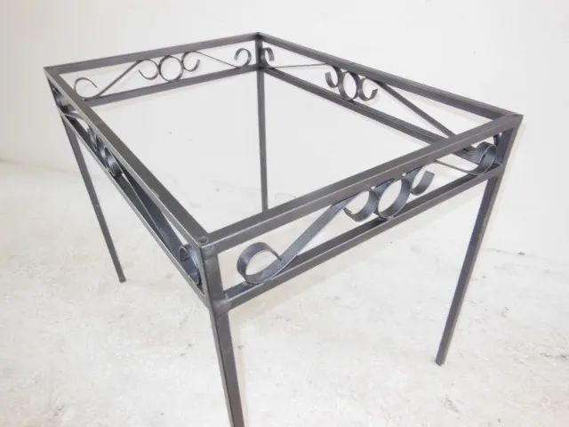 Base de Mesa Retangular Ferro Trabalhado 75,5 X 90 X 65 - Foto 4