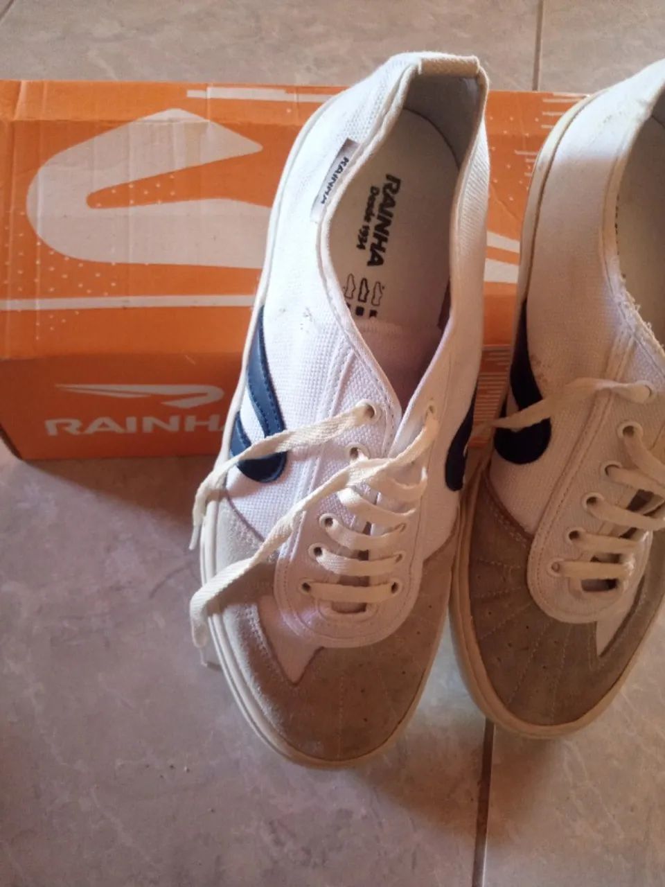 Tênis AD 503 Branco/marinho