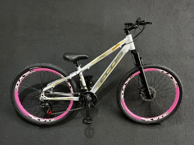 Bicicleta freeride aluminio freio a disco 