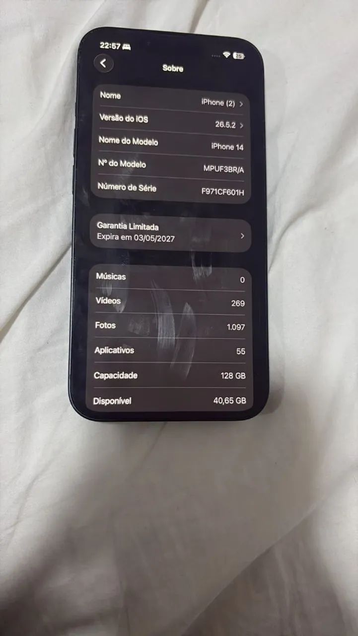 iPhone 14 quase zero, bateria 100%,e sem detalhes estéticos.barbada