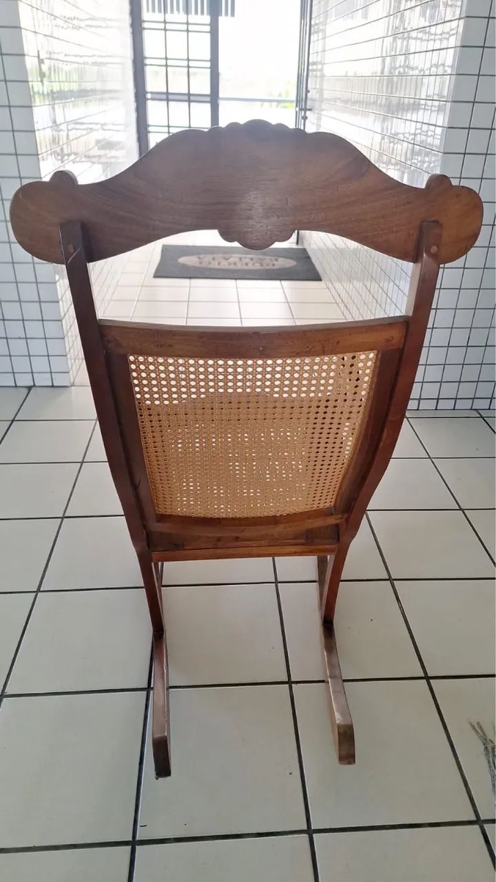 ANTIGA CADEIRA DE BALANÇO PERNAMBUCA - Foto 4