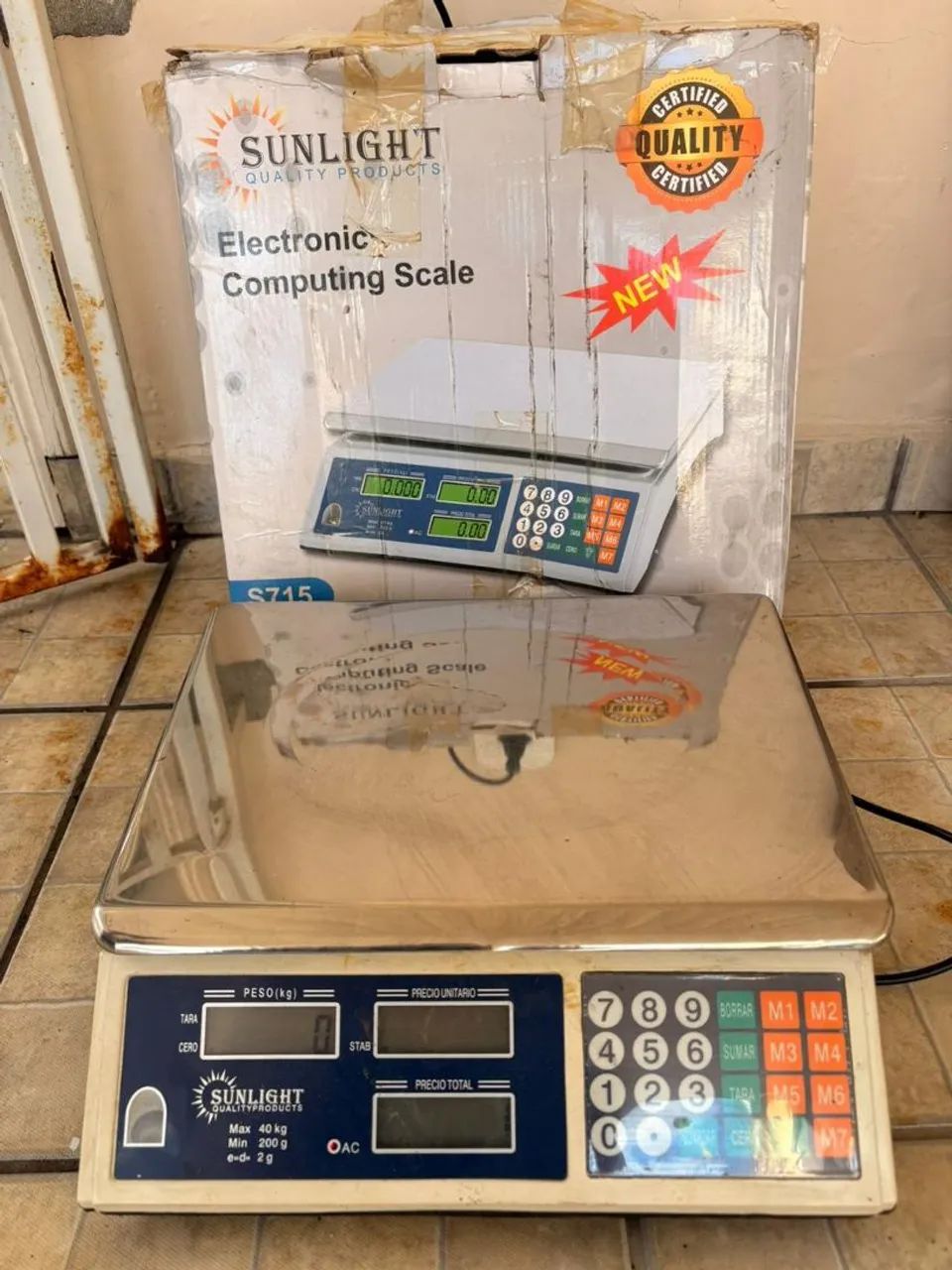 Balança eletrônica capacidade 40kg