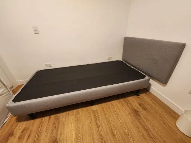 CAMA BOX COM CABECEIRA ESTOFADA - Foto 5