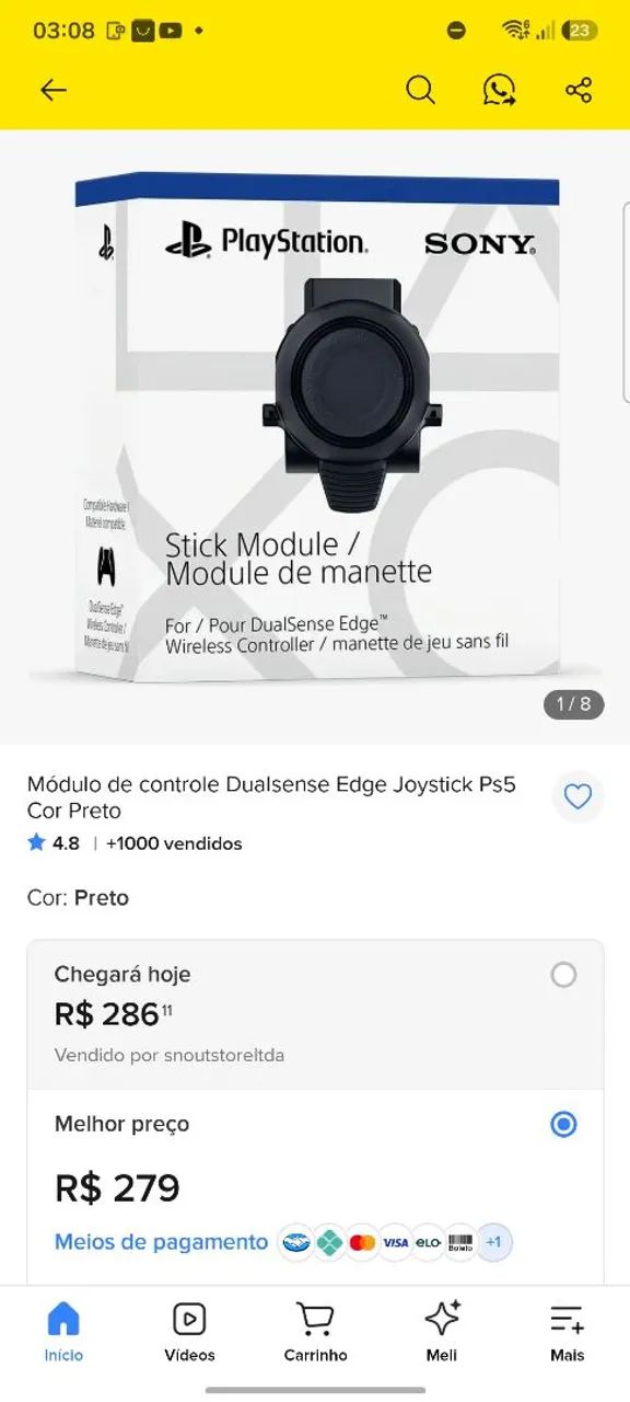 Modulo controle de ps5 edge - Foto 3