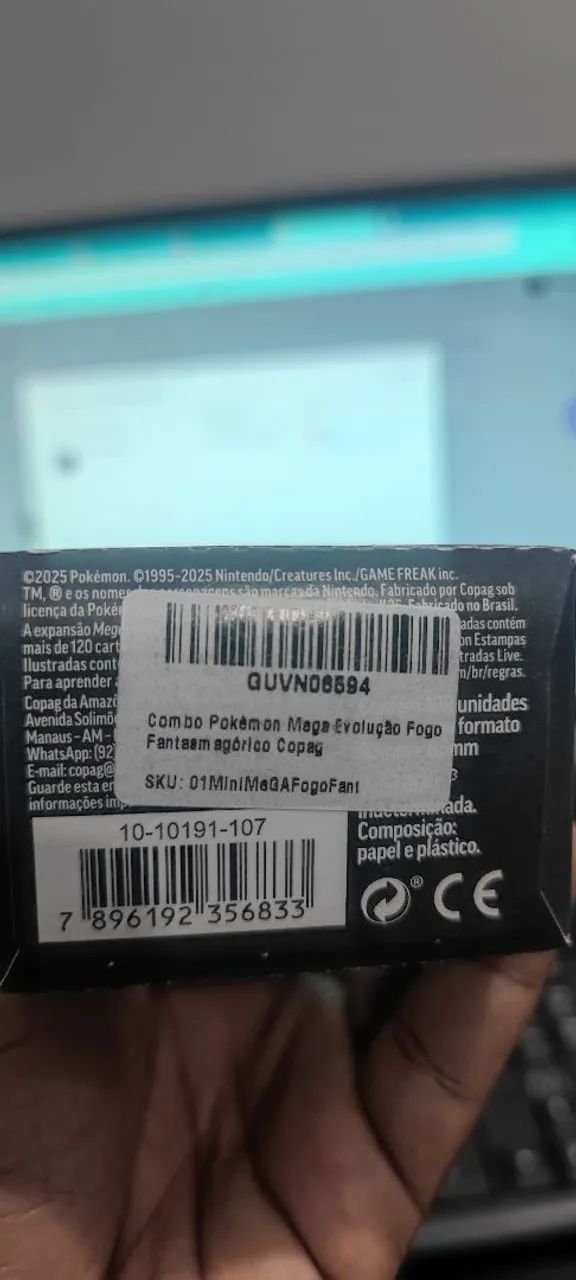 Mini Booster Box pokémon TCG original COPAG Lacrada. Última