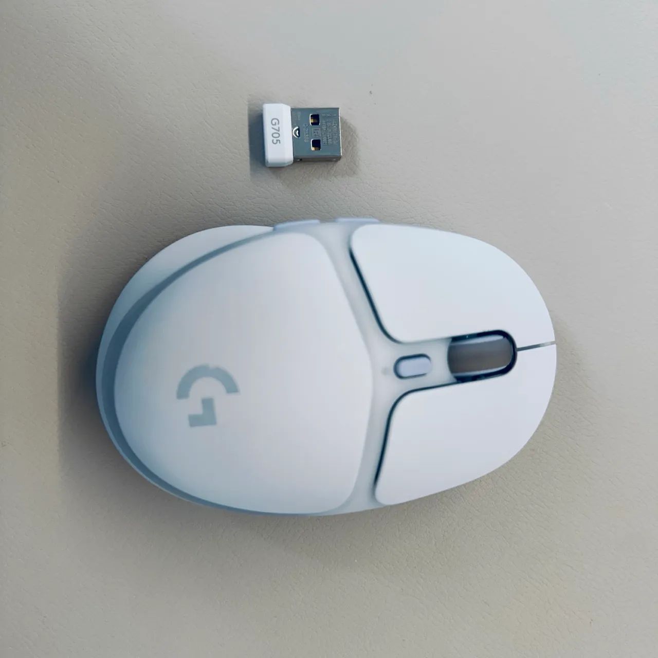 Logitech G705 Wireless Gaming Mouse Branco RGB LIGHTSPEED - Foto 3
