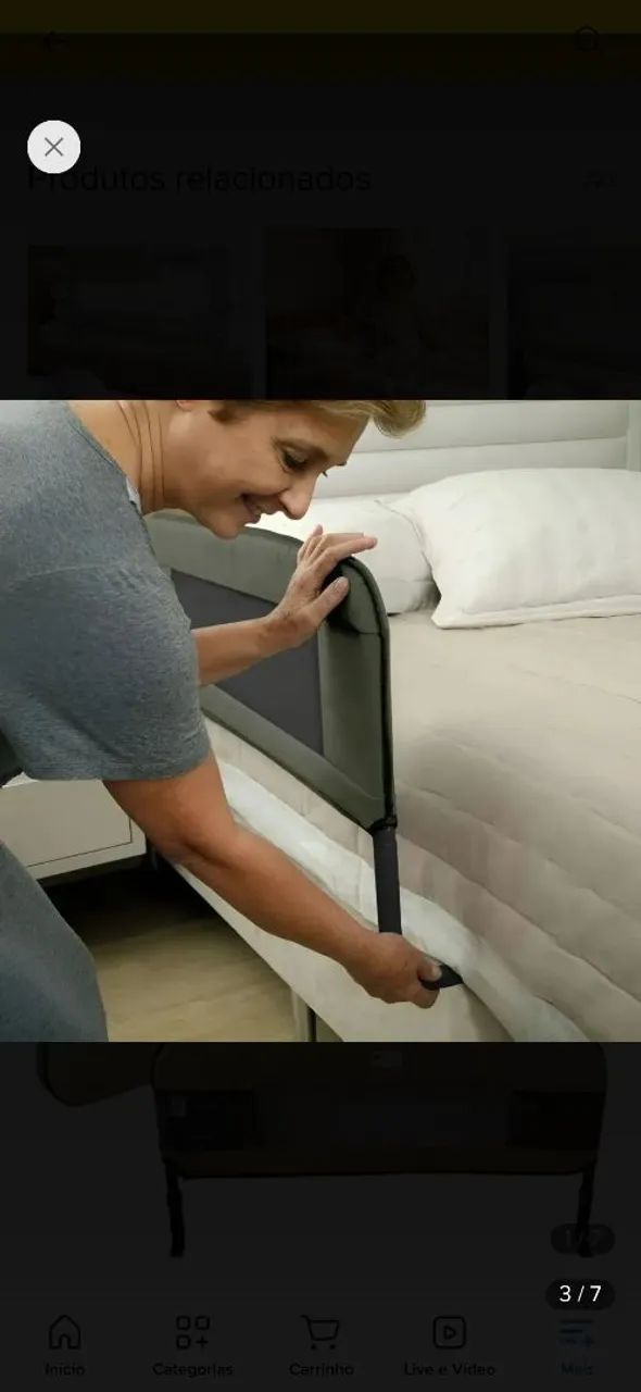 Grade Cama Grande 95 cm Ajustável  - Foto 3