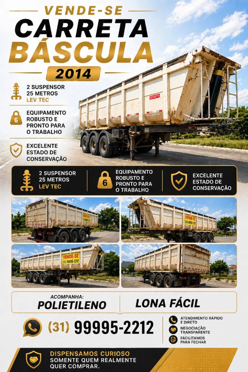 Vende se carreta Báscula 2014 - Foto 2
