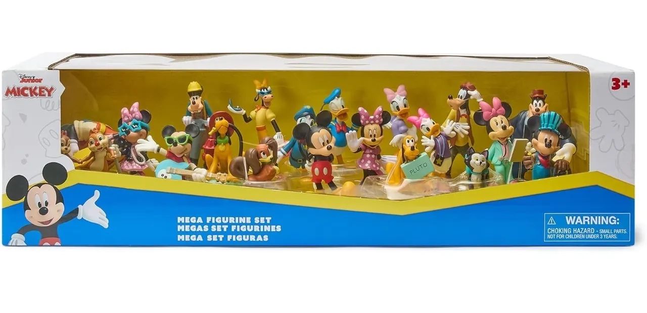 kit 20 mini personagens disney mickey