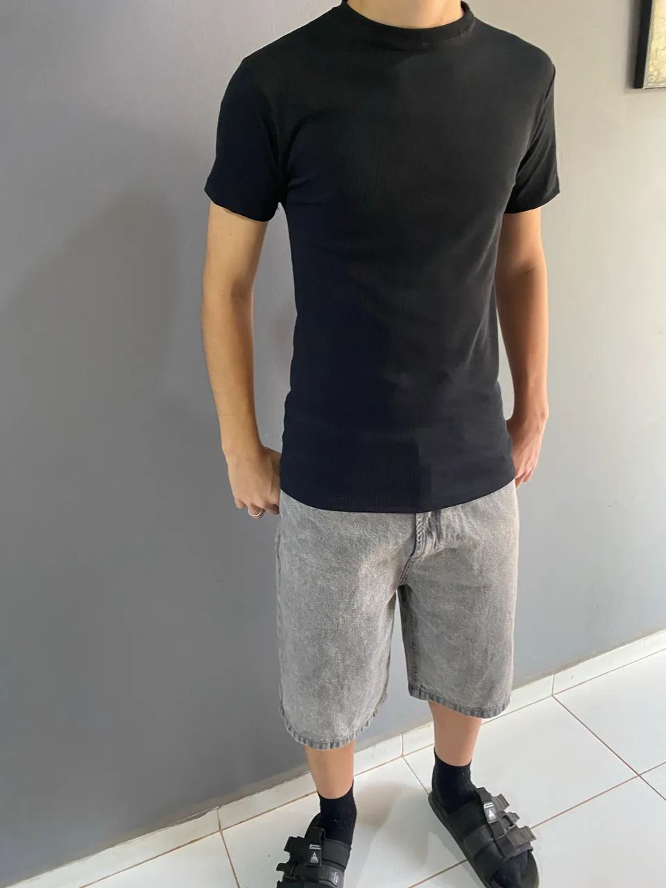 Camisa slim justinha(gringa canelada)