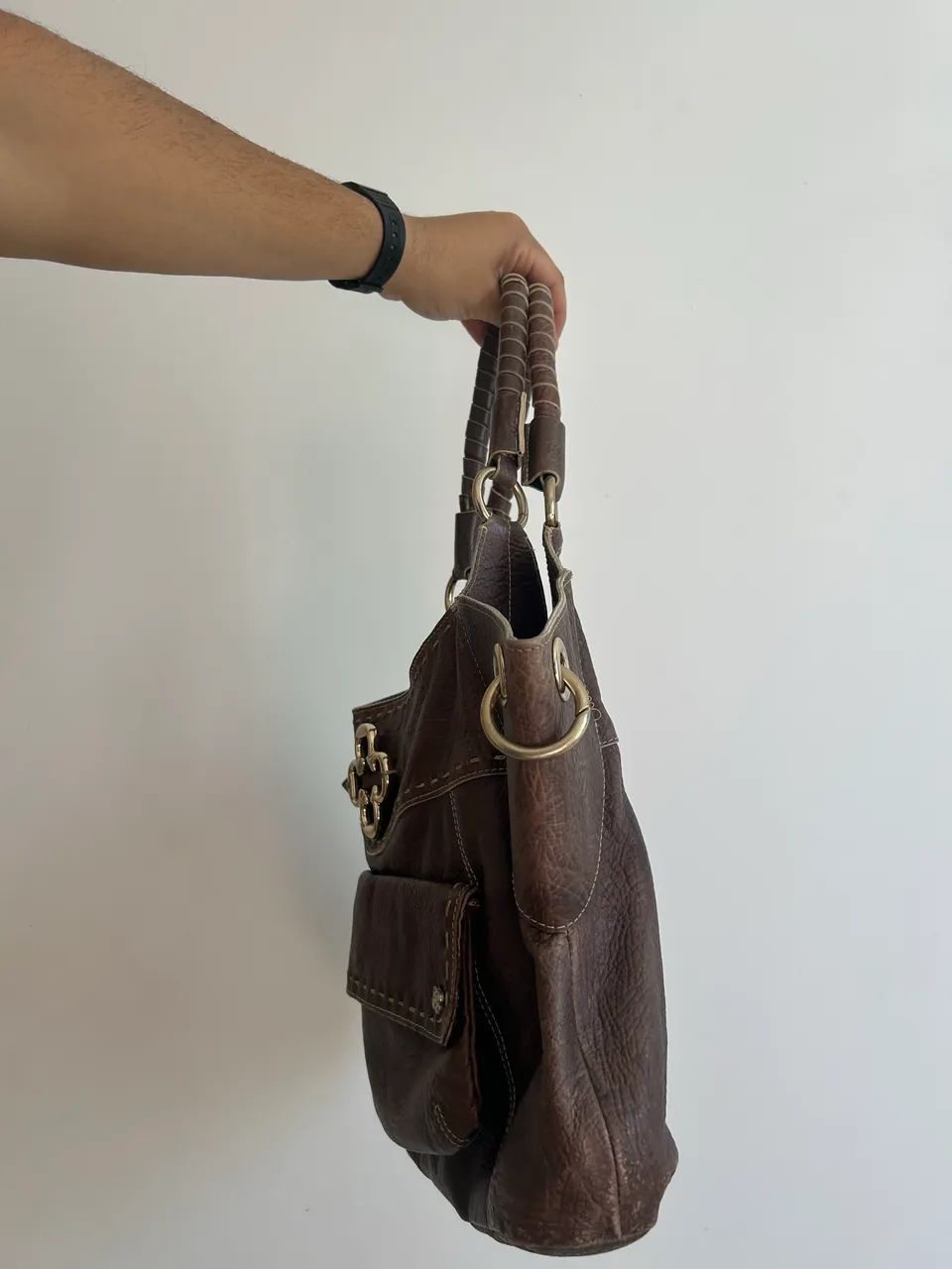 Bolsa capodarte couro legítimo - Foto 2