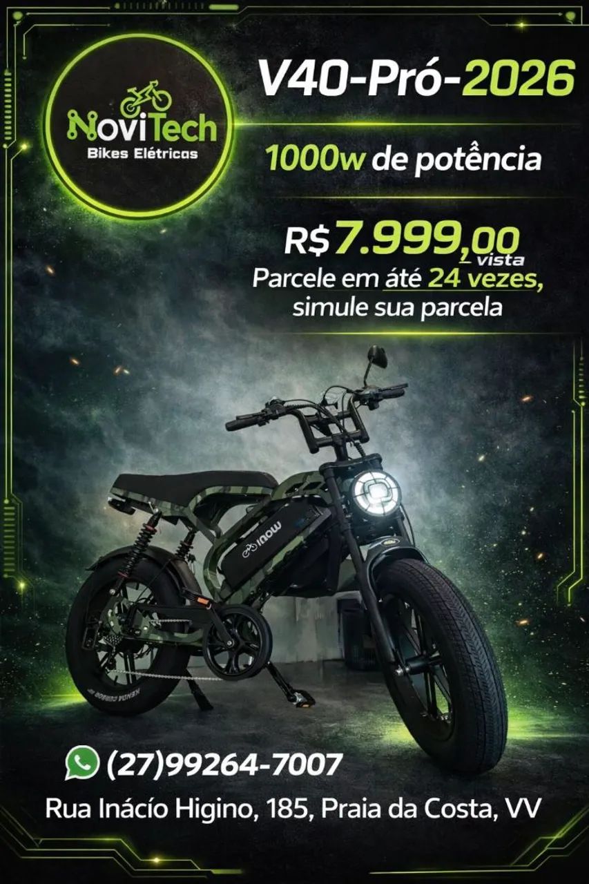Bicicleta elétrica V40 Pró 