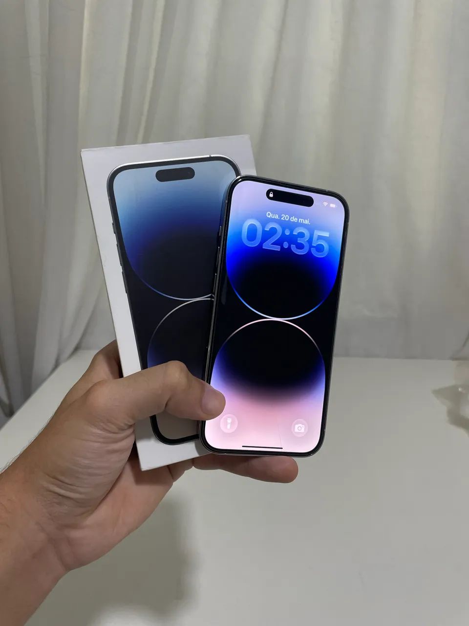 iPhone 14 Pro 256GB - Silver / Branco (Completo na Caixa +