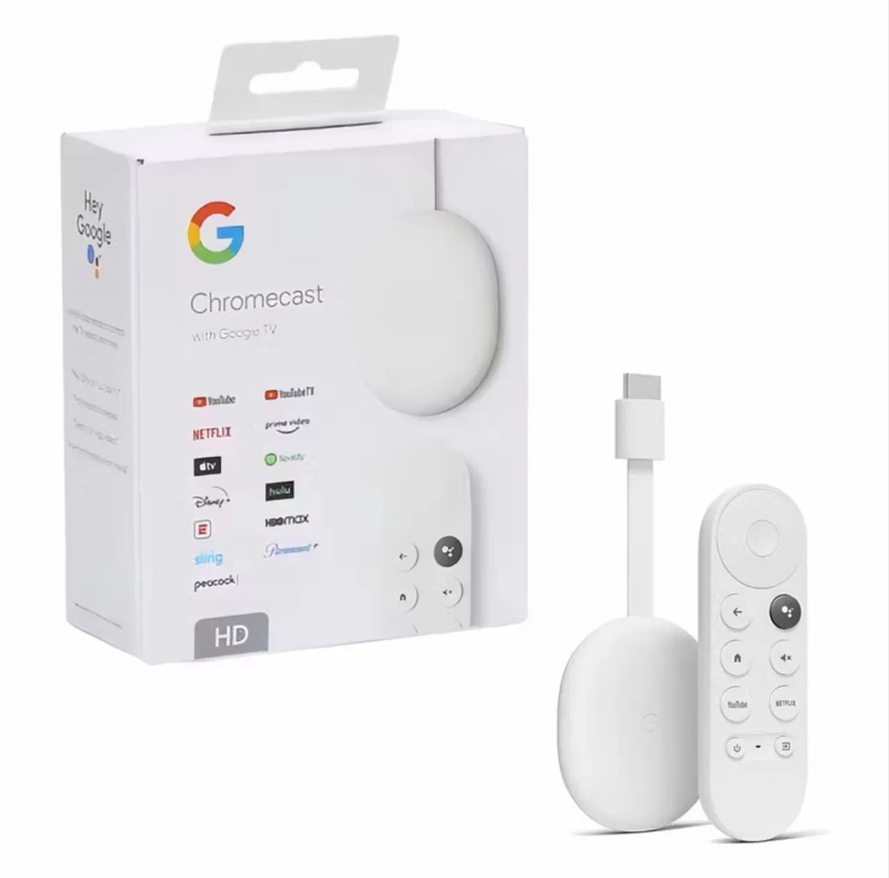 Google Chromecast com Google TV - Snow (GA03131) - LACRADO