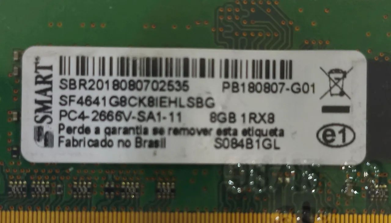 Comprei errada está nova Memória RAM Smart DDR4 de 8GB para notebook  - Foto 5