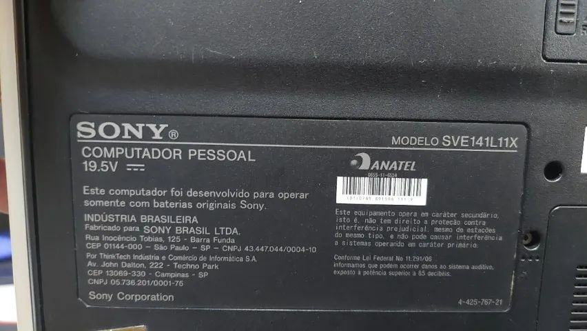  Notebook Sony Vaio SVE141L11X - Foto 6