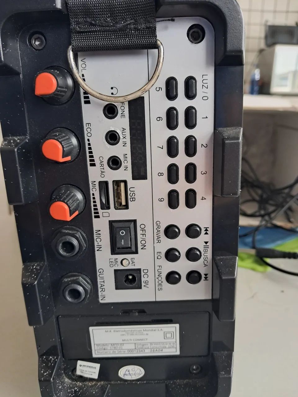 Caixa de som Mondial com microfone  - Foto 2