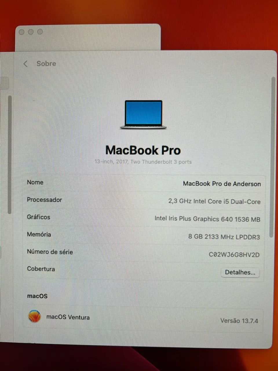 MacBook Pro 2017 - Funcionando Mas Com Defeito - Foto 4