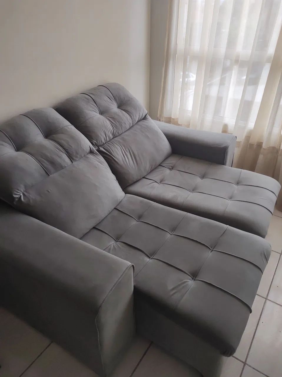 Sofá retrátil 2 lugares 