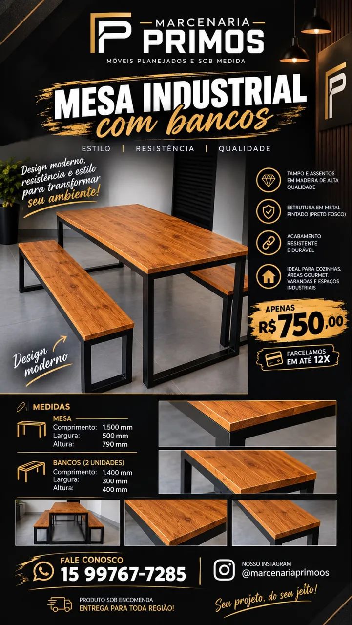 MESA INDUSTRIAL OPORTUNIDADE !!