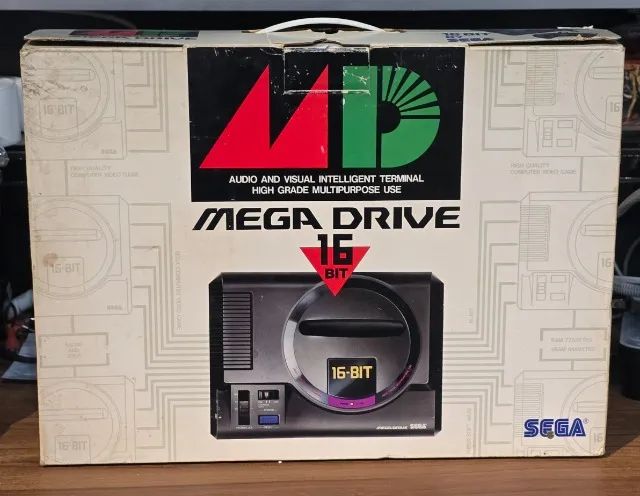 Console Mega Drive Completo Japonês