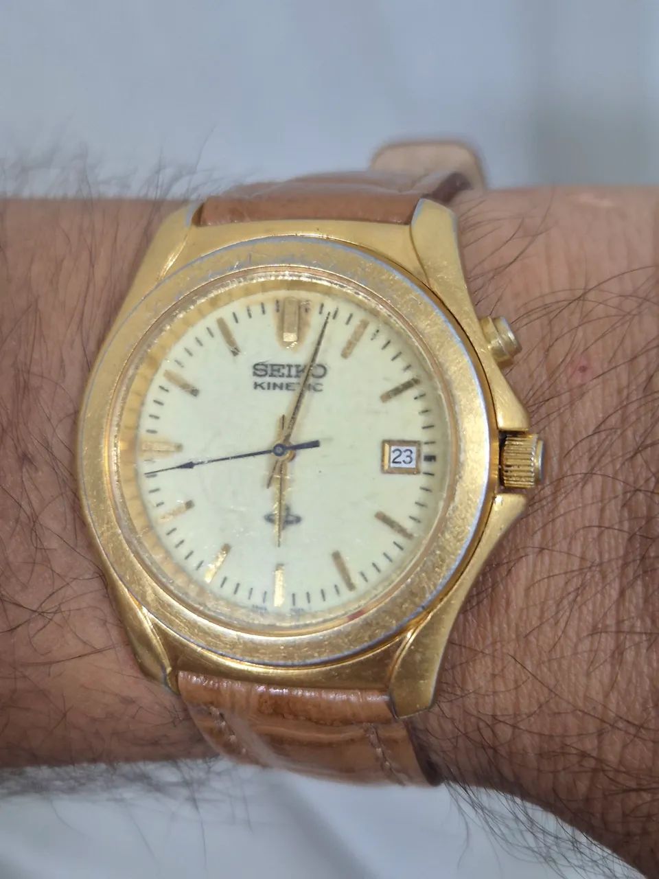 Relógio SEIKO KINETIC DOURADO   -   TODO REVISADO - Foto 3