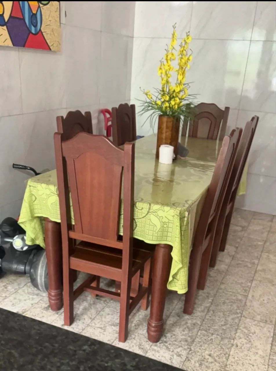 Mesa com cadeira - Madeira Massaranduba - Foto 2
