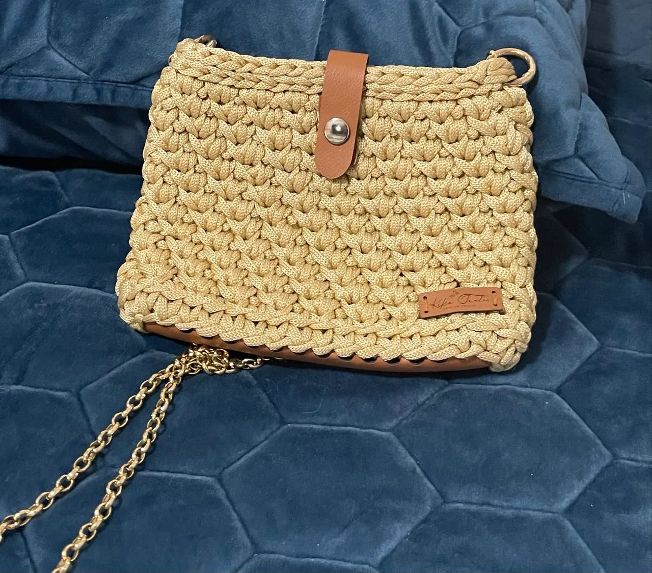 Bolsa de crochê elegante - Excelente estado