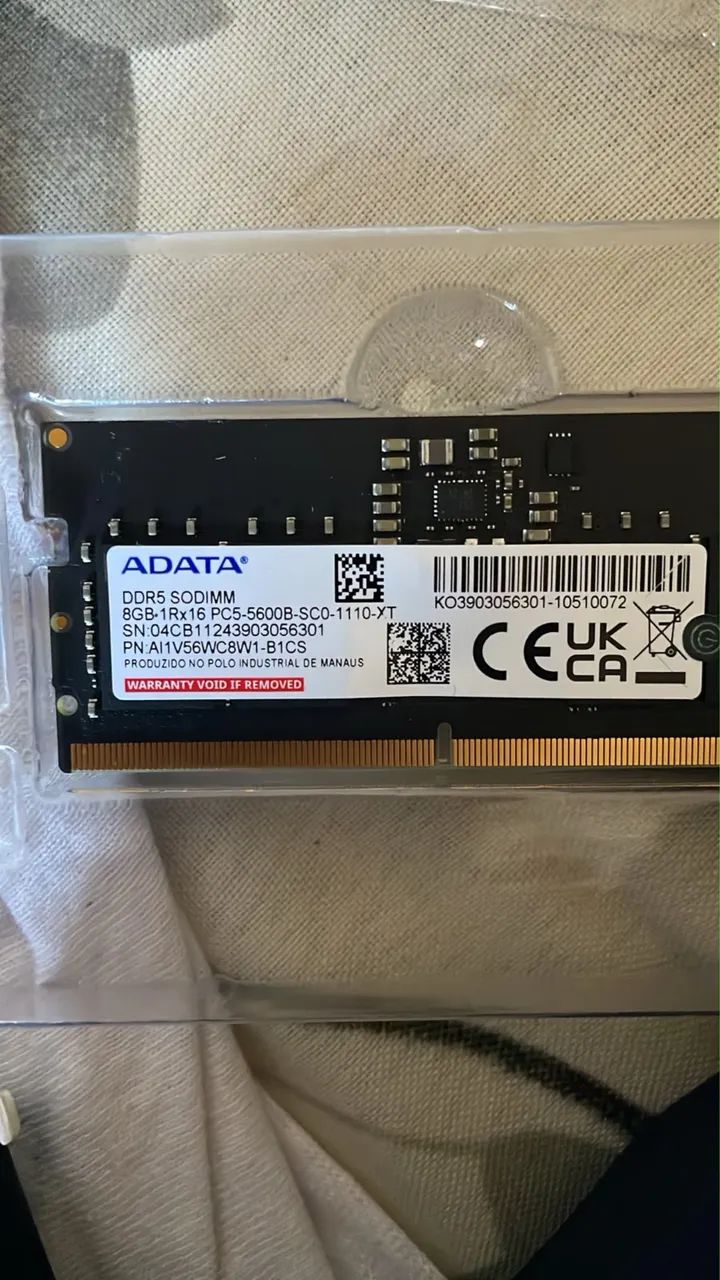 VENDO KIT MEMÓRIA RAM DDR5 PARA NOTEBOOK - Foto 4