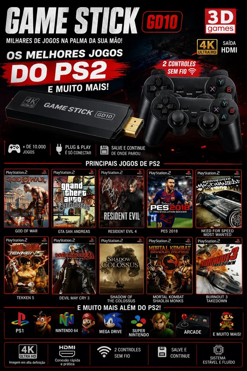 Game Stick GD10 - Foto 2