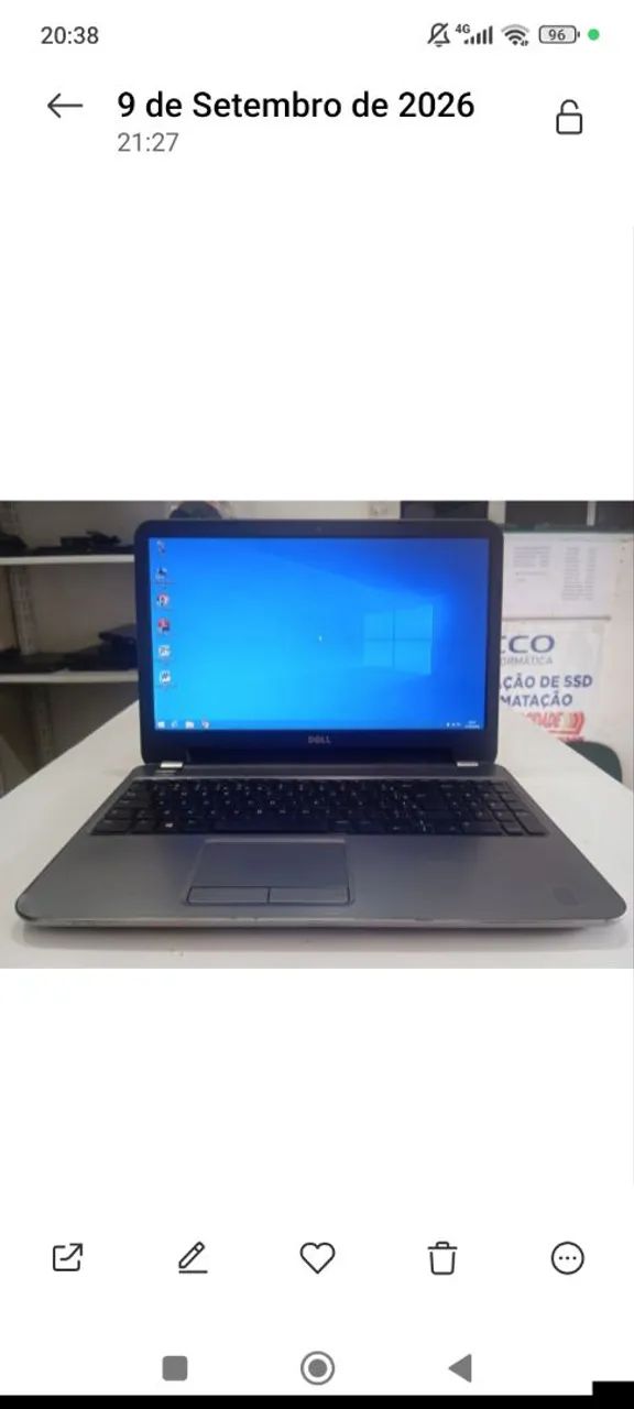 NOTEBOOK DELL R$899- 13/09/26- CCO INFORMÁTICA  - Foto 2