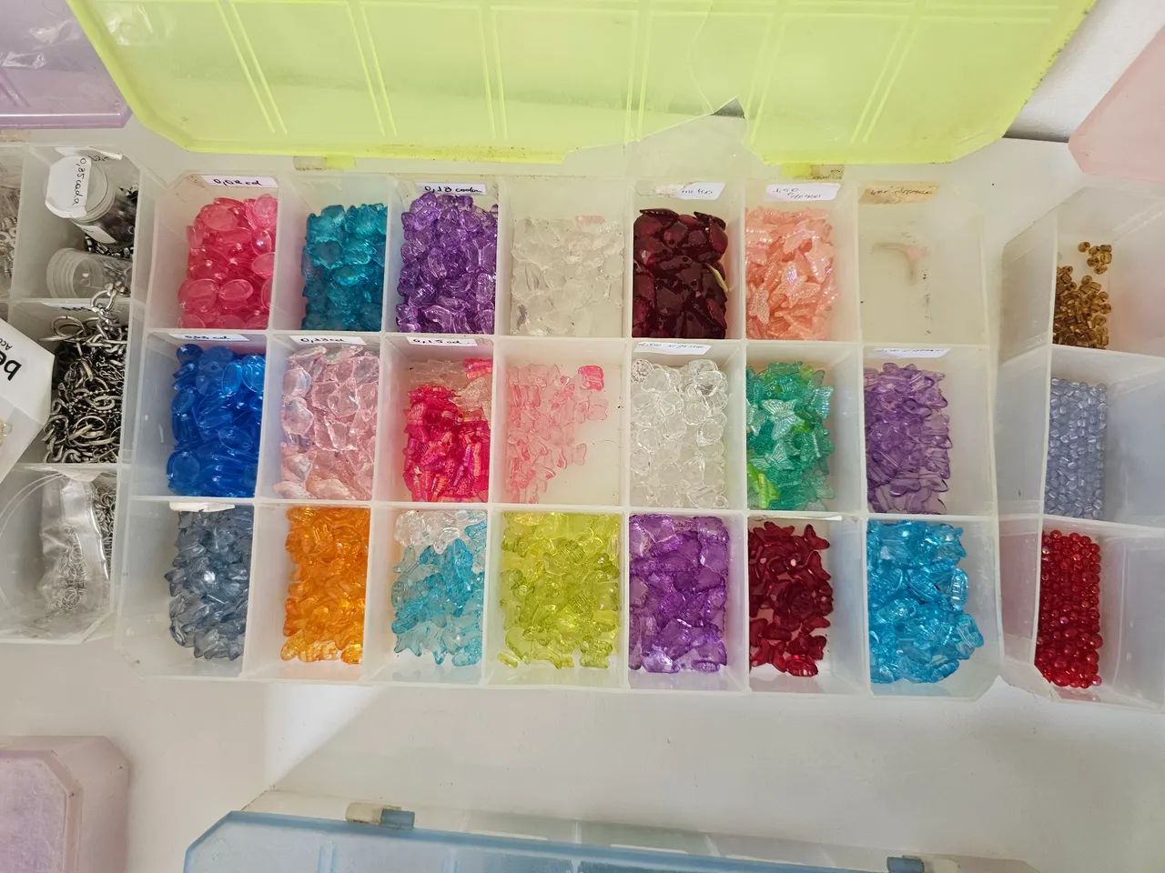 Kit de miçangas e itens para bijus etc. - Foto 3
