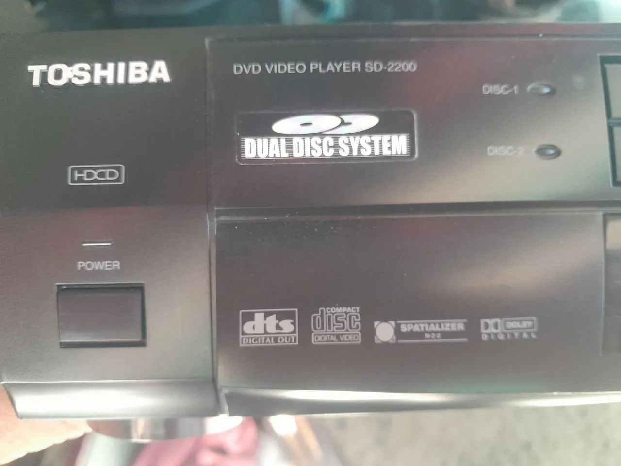 DVD TOSHIBA com dois leitor cd