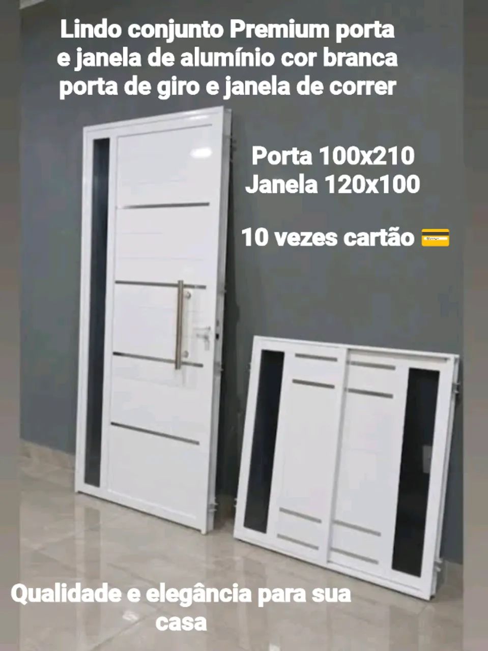 Porta e janela de alumínio 