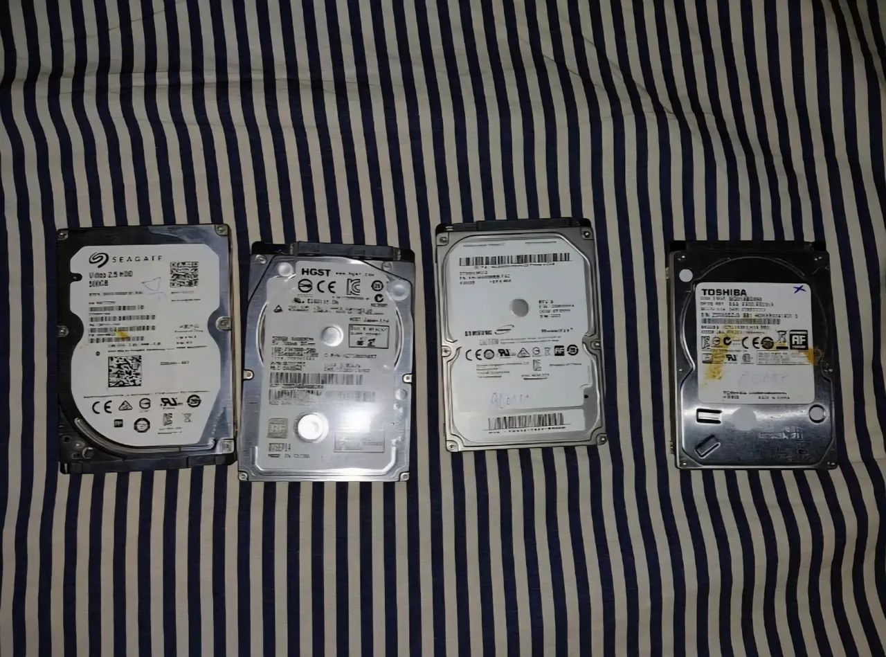 Lote 4 HDs 500gb sucata