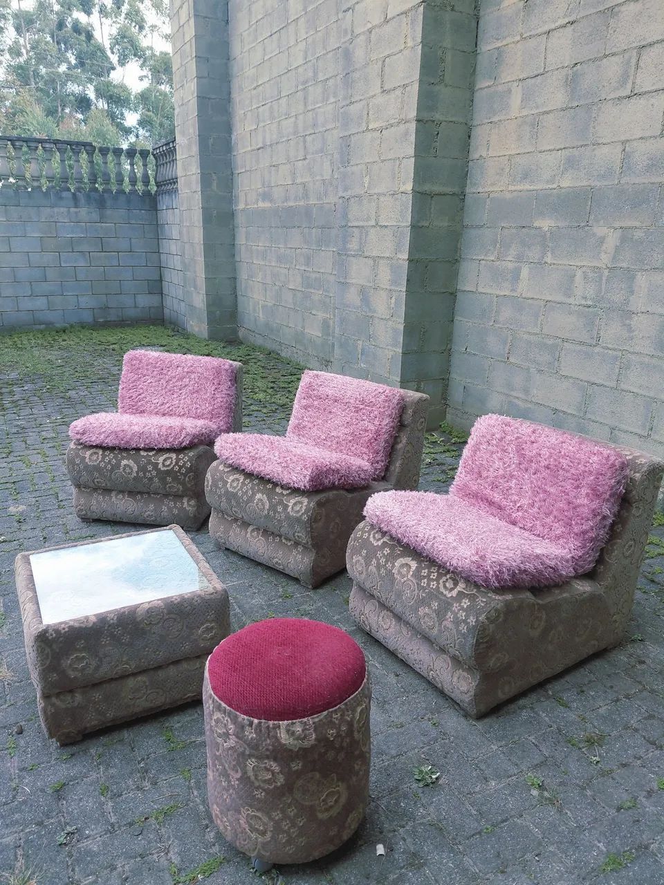 Italy Sofa Set, 1970s - Mid-Century Modernist Design - Vintage