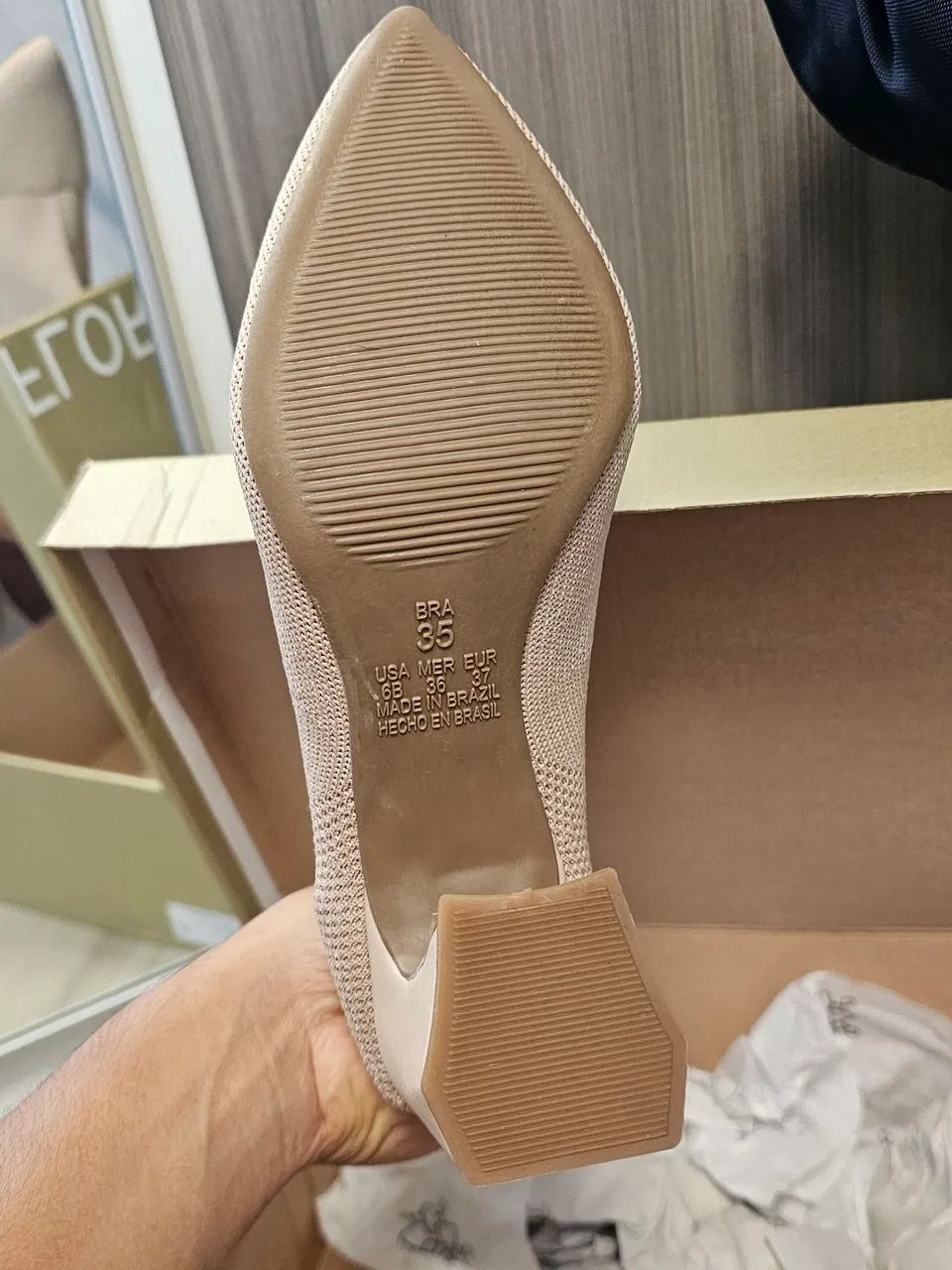 Bota Meia Nude - Foto 2