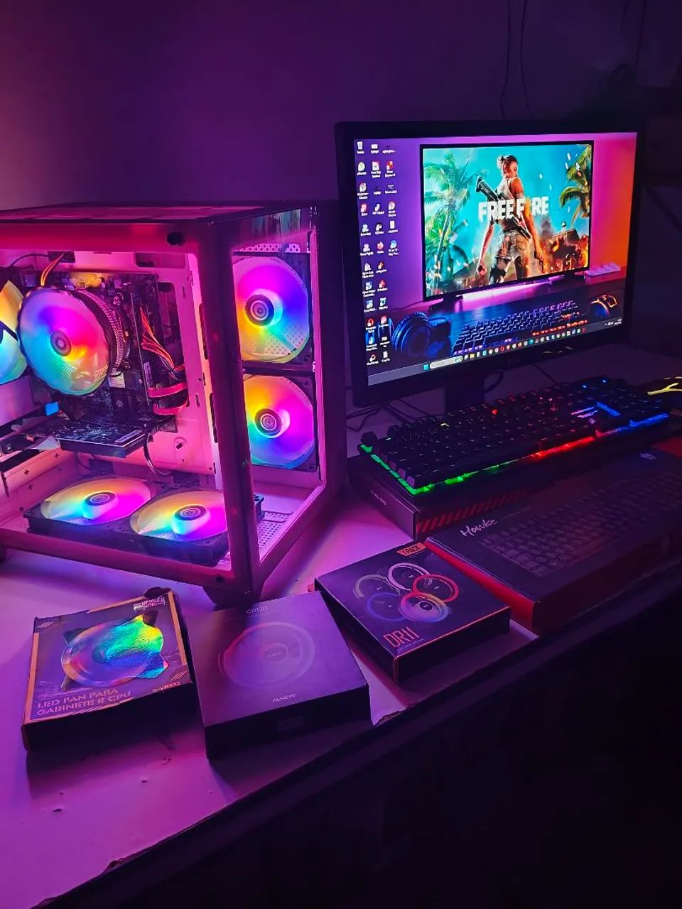 PC Gamer  Novo na Caixa,  i5 Completo com Tela 22 polegadas. - Foto 5