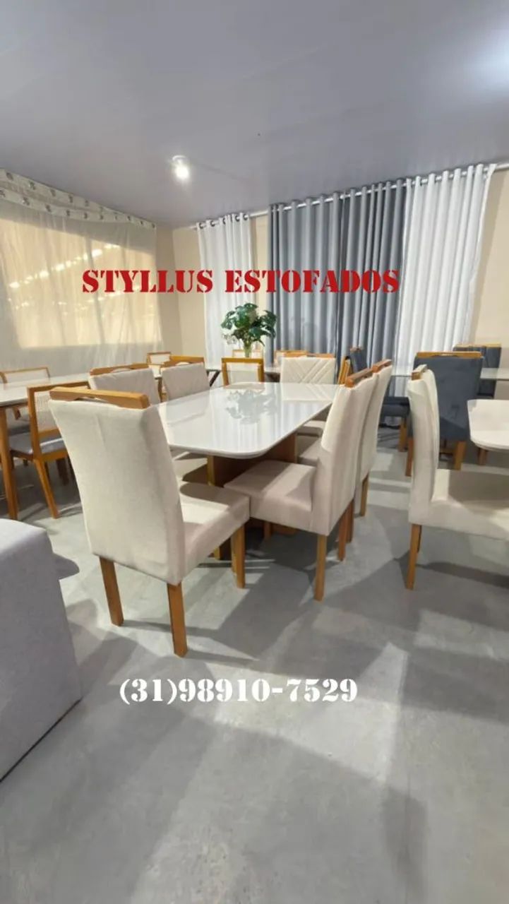 Mesa de jantar com 6 cadeiras 