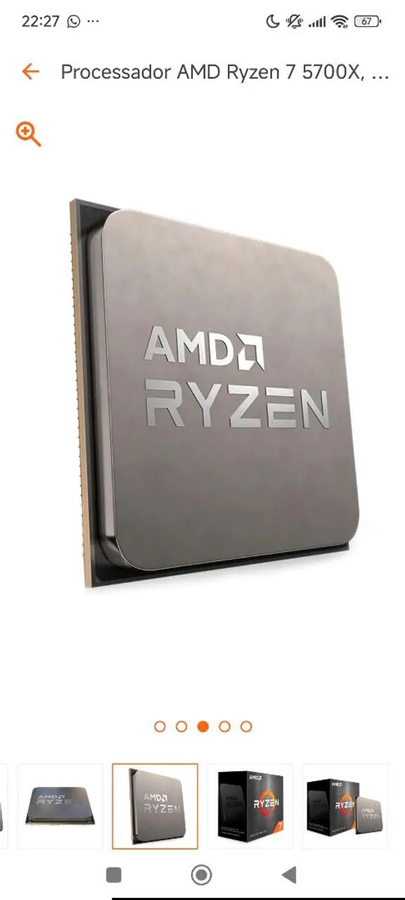 Kit Ryzen 7 5700X + placa mãe - Foto 2