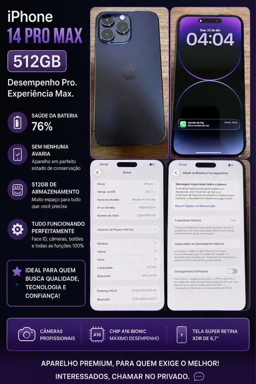 iPhone Pro Max 512g - Foto 3