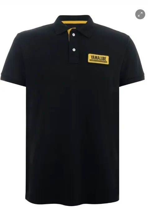 Camisa Polo Yamalube Patch Preta Masculina - Foto 2