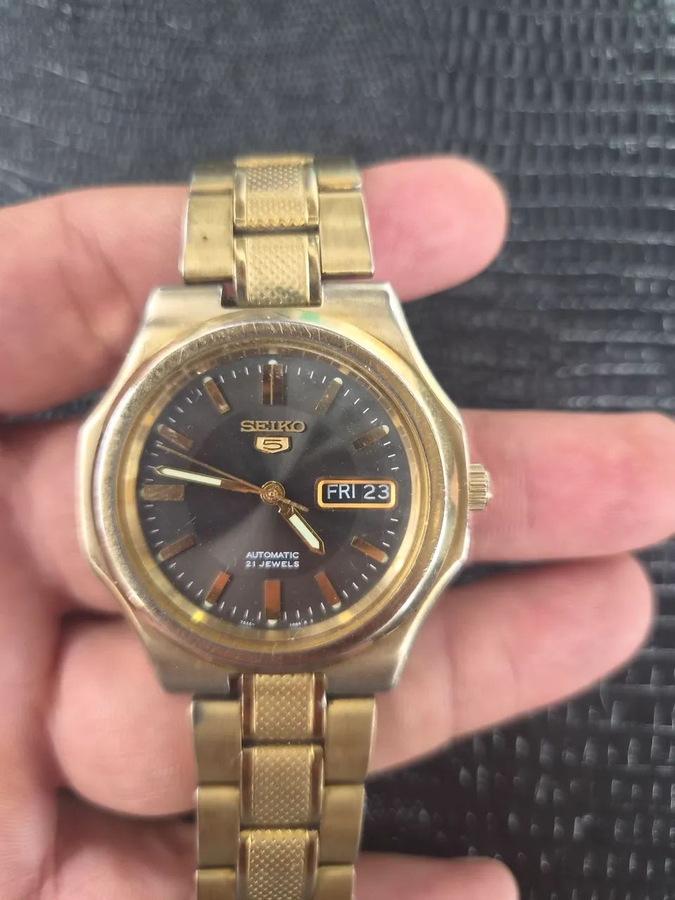 Relogio Seiko automático fundo transparente 