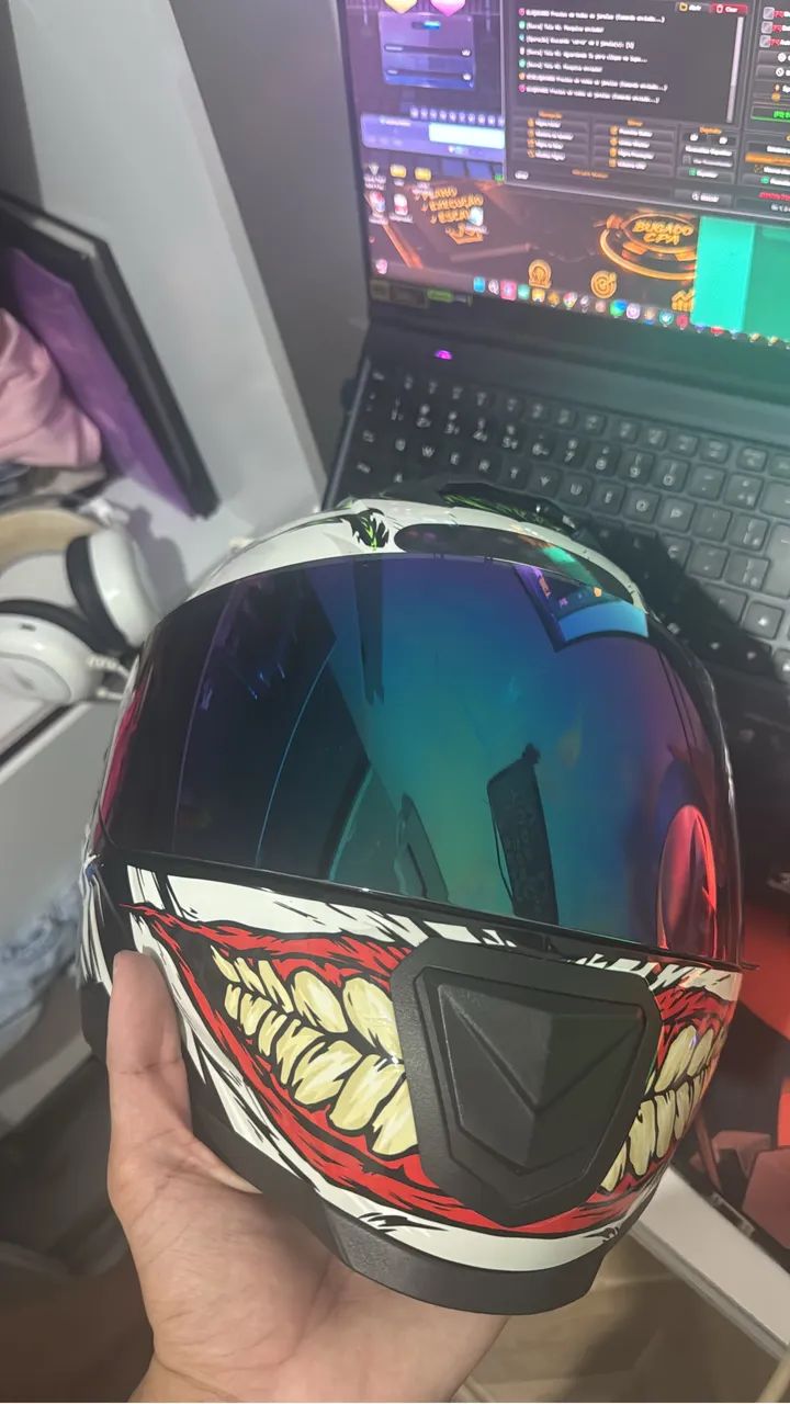 Capacete tamanho 56 coringa top novo  - Foto 3