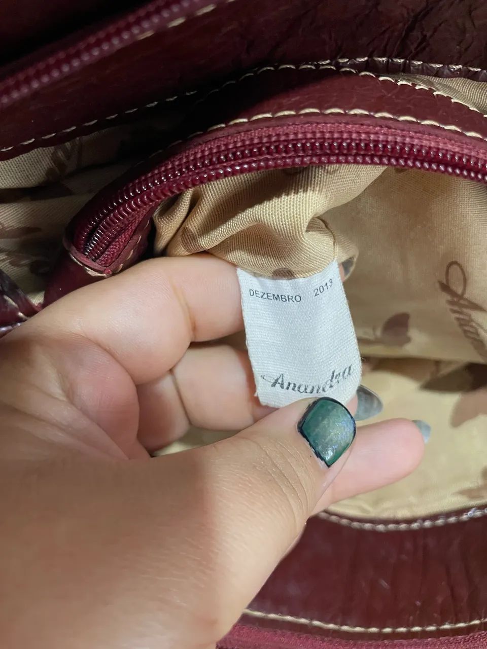 Bolsa Anandra Couro Legítimo Vintage Original - Foto 4