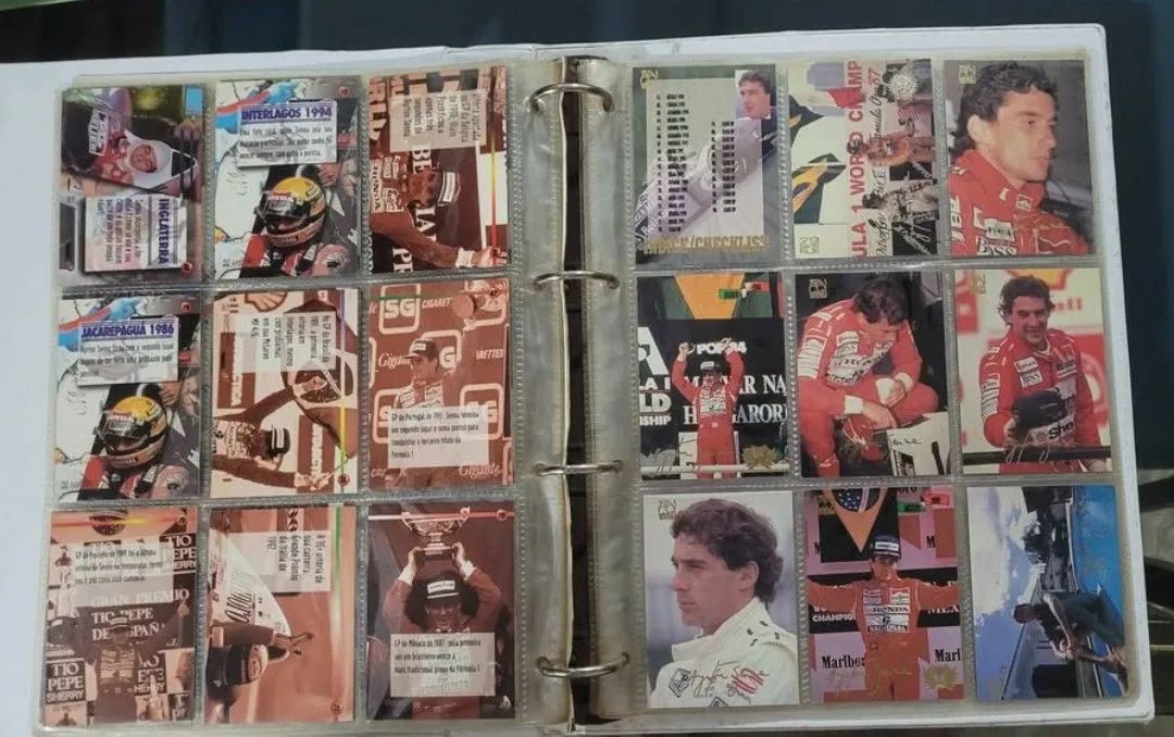 lote card Ayrton Senna perfil de um herói - Antiguidades - Marapé